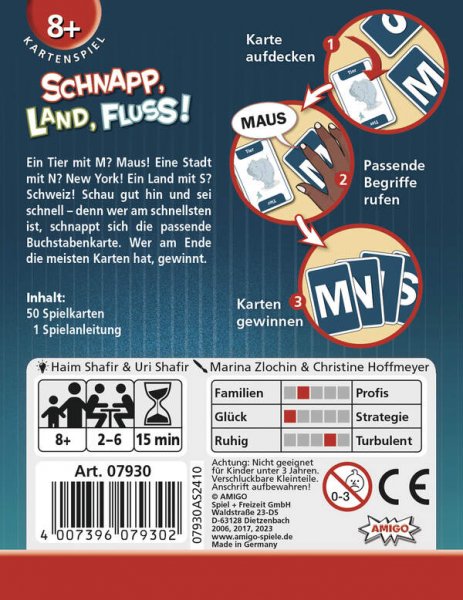 Schnapp, Land, Fluss!