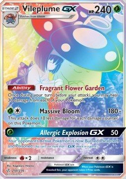 EK Vileplume GX (CEC 250) [CEC] #250 DE