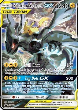 EK GRADED Pikachu & Zekrom GX (SM 168) [SM] #168 EN BGS 9,5
