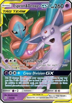 EK Espeon & Deoxys GX (UNM 72) [UNM] #72 EN