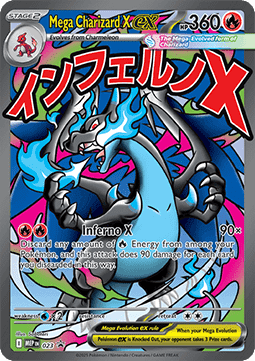 EK GRADED Mega Glurak X ex [MEP] #023 DE AOG 10