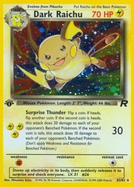EK Dunkles Raichu [TR] #83 DE